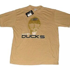 Anaheim Mighty Ducks Vintage 90s Mens T-Shirt sz. Large New Tags Nhl